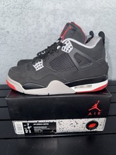 Air Jordan Retro 4 Bred 2019 Men's Size 7 Sneakers 308497-060