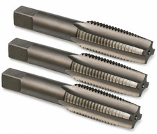 IRWIN Hanson 1365ZR 1-8 UNC Taper Tap 4 Flute Carbon Steel Threading Tool 3-Pack