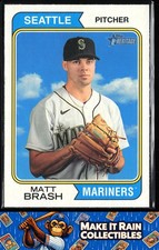 Matt Brash 2023 Topps Heritage #26 Seattle Mariners Baseball