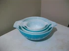 Pyrex Ovenware Amish Butterprint Cinderella Mixing Bowls, Set of 4 Nesting Bowls