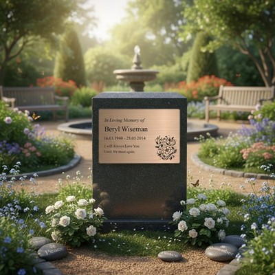 Gedenktafel, Schild Bankplatte, graviert Messing, Silber oder Kupferoptik
