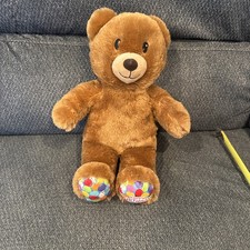 2021 Build A Bear Happy Birthday Brown Teddy Bear Plush Stuffed Animal 15" BAB