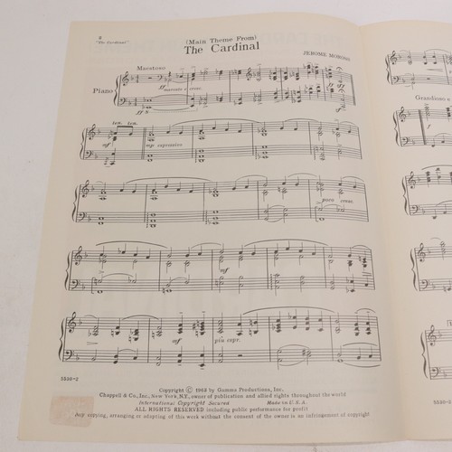 Jerome Moross The Cardinal Main Theme Piano Sheet Music 1963 Gamma Productions - Picture 3 of 4