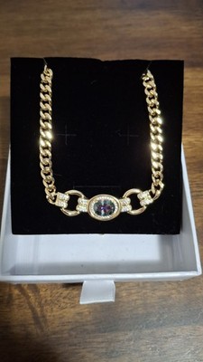 Bomb Party YELLOW GOLD June Alexandrite ''We Love a chain moment'' Necklace (HTF)