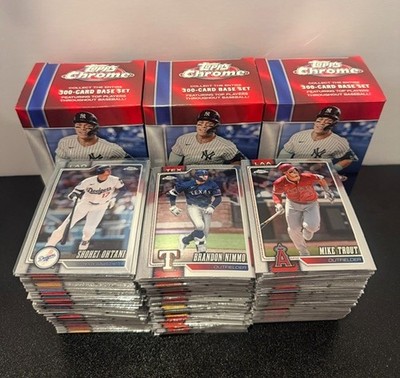2026 Topps Chrome Baseball, BASE CARDS 1-300, Pick Your Card (UPDATE 8/24/26)
