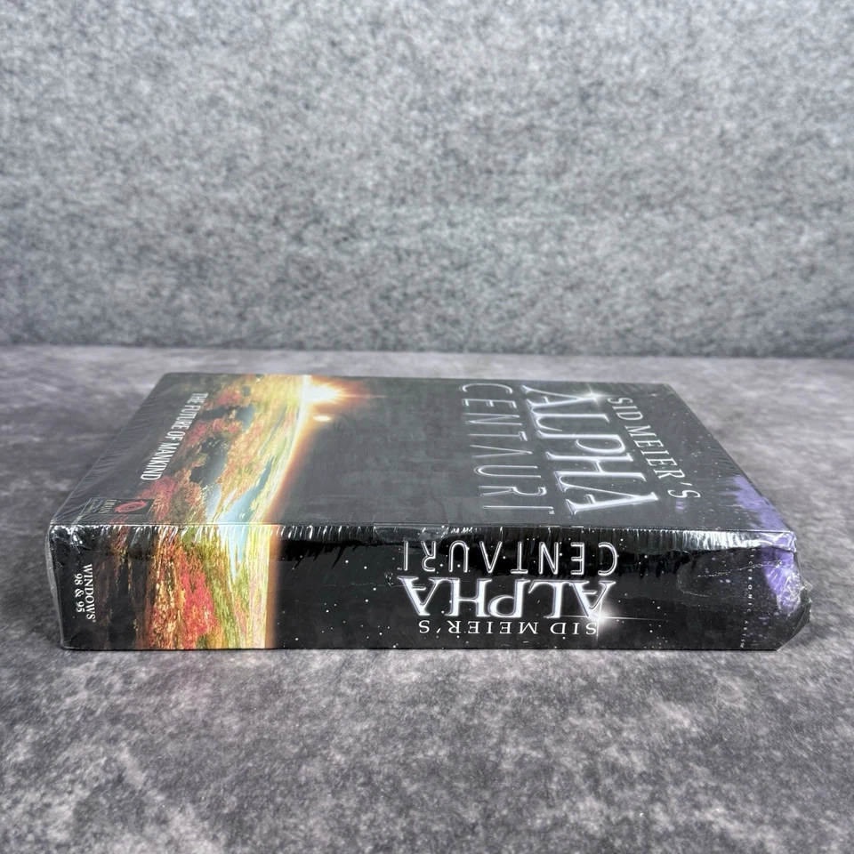 Sid Meier's Alpha Centauri PC Game - NEW Sealed CD-Rom Original Big Box Rare - Image 4 of 4