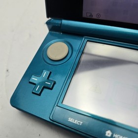 Nintendo 3DS Console Aqua Blue w/ Charger No Stylus - Tested Working 