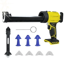 Cordless Caulking Gun for Dewalt 20V Batteries,No-Drip Caulking Gun with LED ...