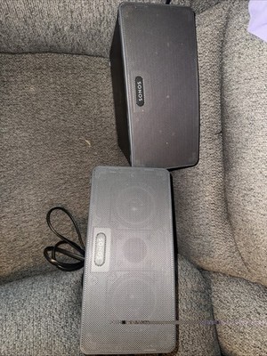 (2x) Lot of 2 Sonos Play:3 Wireless Smart Home Speaker - Black