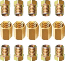 Brake Line Fitting Kit 15pc - 38-24 Unf Thread Sae Braking Unions Nuts For 3