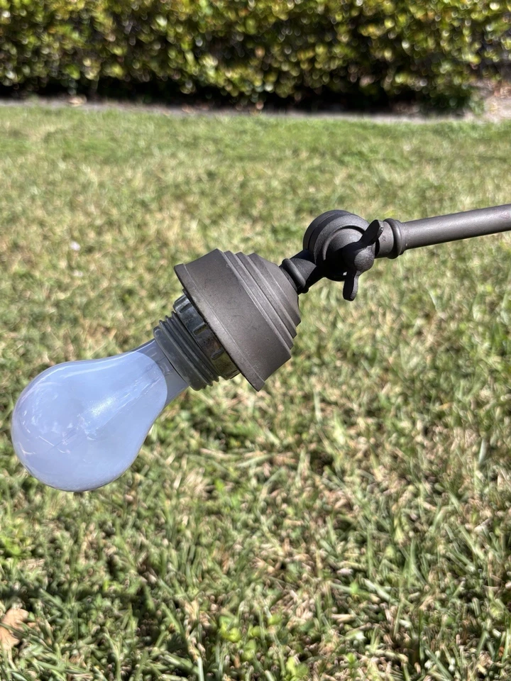 Pottery Barn 21” Industrial Adjustable Task Desk Lamp Brass Heavy Vintage Works - Image 2 of 4