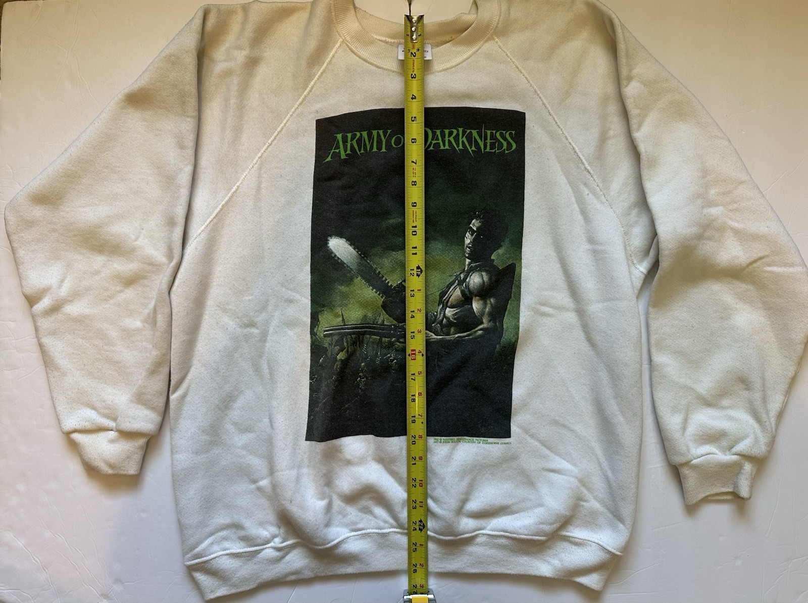 Vintage 1992 ARMY OF DARKNESS John Bolton XL Sweatshirt SANTEE Evil Dead Rare image 5
