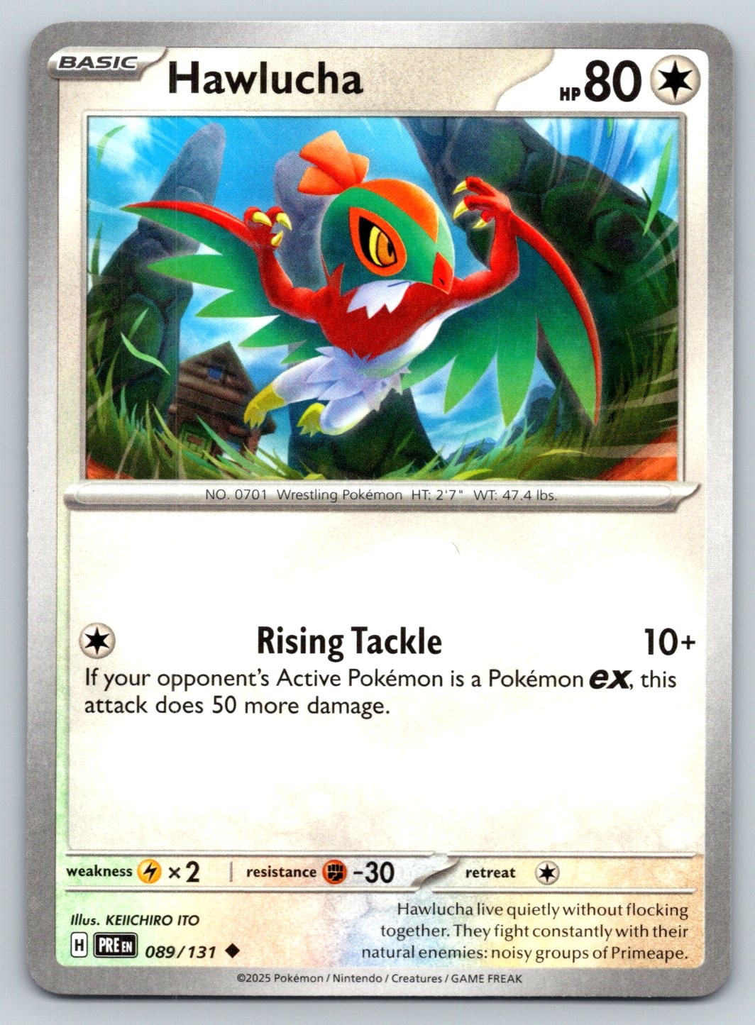 HAWLUCHA 089/131 UC SV: PRISMATIC EVOLUTIONS POKEMON LP ITO