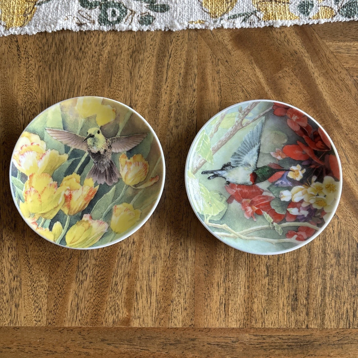 Hummingbird Plate Indiana Bradford Exchange Collector Plates for