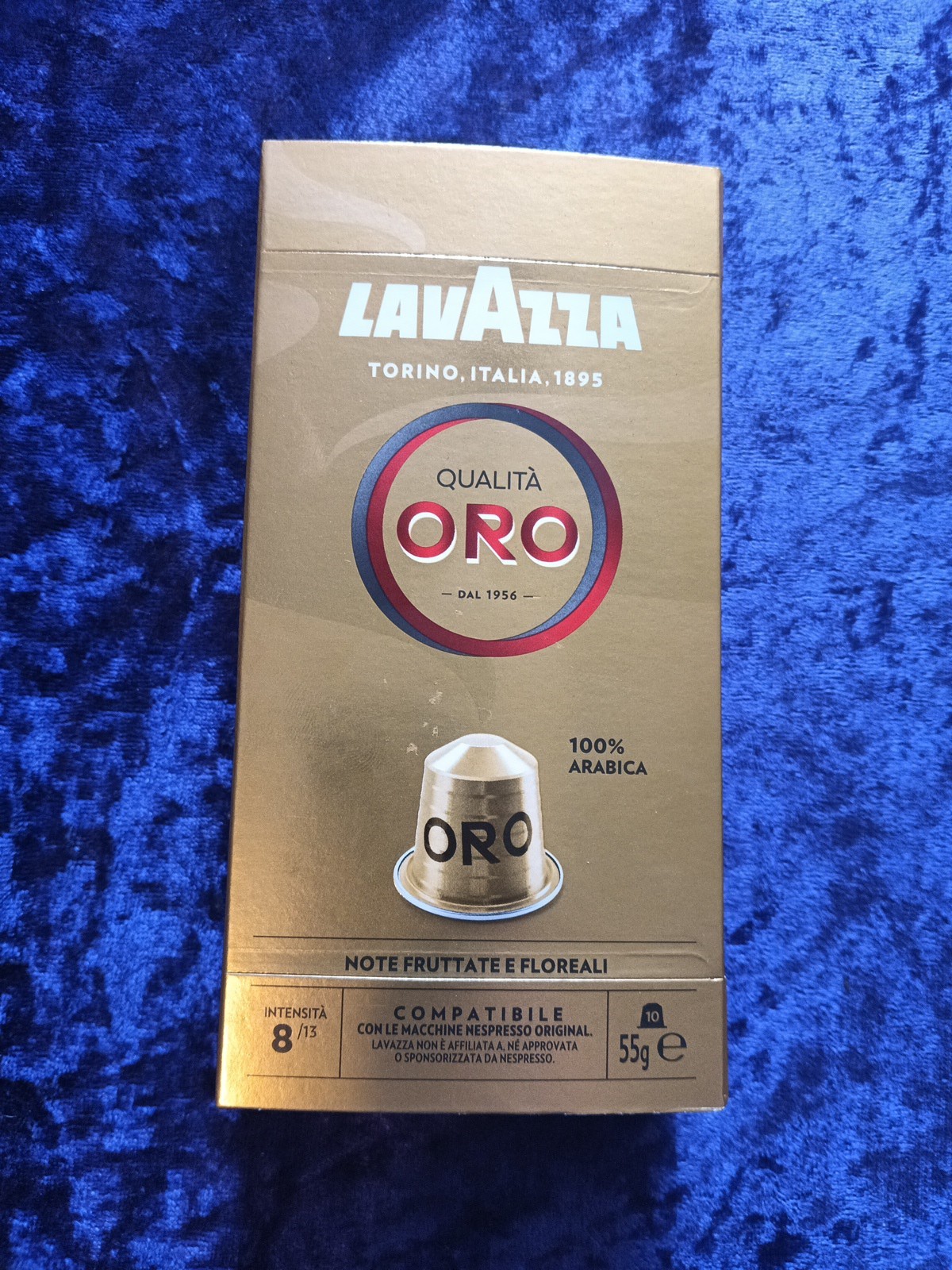 LAVAZZA ORO QUALITA NESPRESSO MACHINES COMPATIBLE COFFEE PODS X 1 BOX