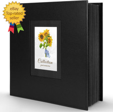 Photo Album 4X6 600 Photos, Leather Cover Extra Large Capacity Holds 600 Horizon
