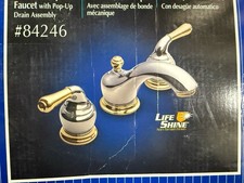 MOEN 84246 Monticello 8" Widespread Faucet CHROME / POLISHED BRASS