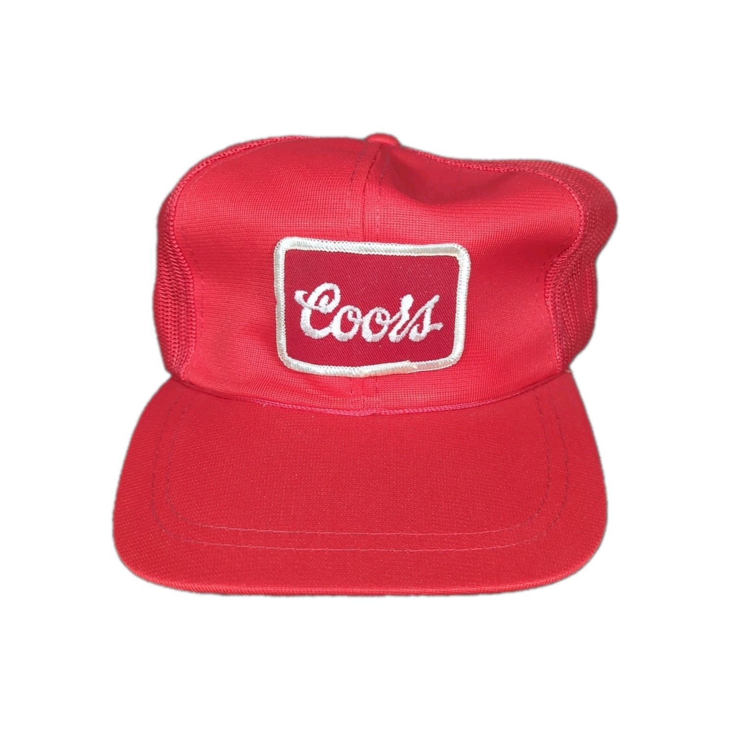 Vtg SnapBack Trucker Hat Cap Patch Front Mesh Coo… - image 1