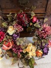 2 Pcs Artificial Flower Wreath and Swag (EXCELLENT condition) — photo 3