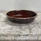 Hull Pottery Brown Drip Oval Bowl 9-3/4"L x 7-1/4"W x 2-3/8"H.  Excellent Cond.