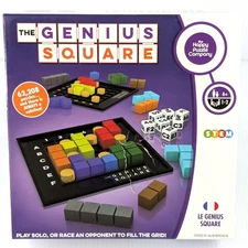 The Genius Square 100% COMPLETE The Happy Puzzle Company 2018 STEM Brain Teaser