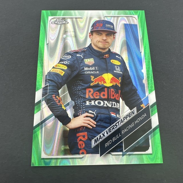 Max Verstappen 2021 Topps Chrome Formula 1 Green