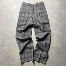 Yves Saint Laurent YVESSAINTLAURENT wool check wide Pants US W28-W30 Used