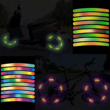 Luminous Tape Warning Sticker Reflective Car Wheel Hub Decal Tire Rim Strip x20