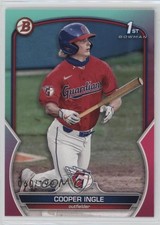 2023 Bowman Draft Aqua & Pink Gradient 60/199 Cooper Ingle #BD-85 sl7