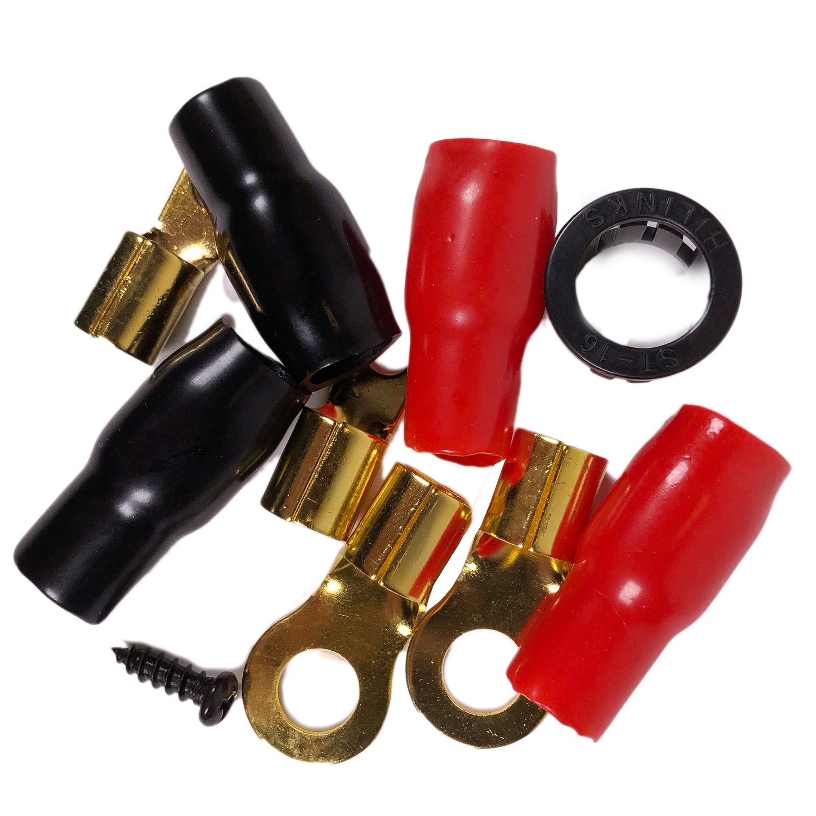 Complete 1500W 8 Gauge Amplifier Installation Wiring Kit Amp Pk3 8 Ga Red - f...