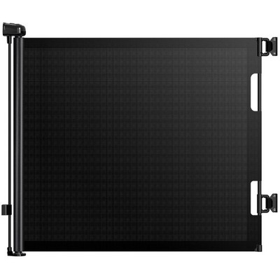 HAMOPY Retractable Baby Gate, 33'' Tall, Auto-Lock Tall x 55'' Wide, Black 