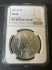 1883-O Morgan Silver Dollar MS64 NGC