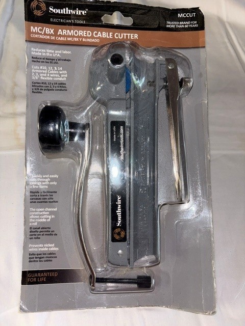 Southwire Tools & Equipment MCCUT BX/MC Rotary Cable Cutter with Lever