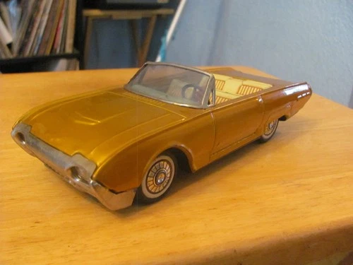 1963 FORD THUNDERBIRD BANDAI TIN CONVERTIBLE.VERY NICE