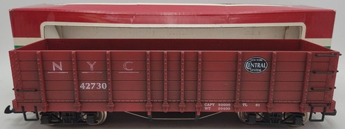 Góndola central de Nueva York LGB 42730 escala G personalizada desgastada con ruedas/caja de metal | Condition: Used