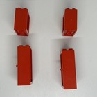 Vintage Legos Red (2) Doors + (2) Windows Set Lot Bulk Toy — photo 2