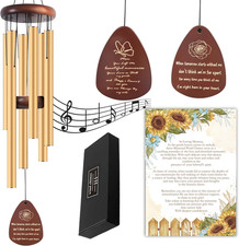 Memorial Gifts for Loss of Mother - Wind Chimes for Outside, Sympathy Wind Chime