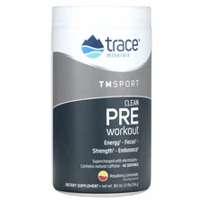 2 X Trace Minerals �, TM Sport, Clean Pre Workout, Raspberry Lemonade, 1.1 lbs (