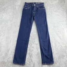 Gap Kids Girls 16 Blue Denim Slim Straight Dark Wash Adjustable Waist School
