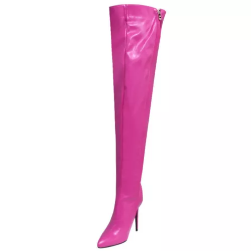 Women Stiletto Heels Shoes Pointed Toe Party Over The Knee Thigh High Boots - Bild 12 von 31