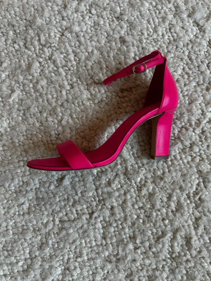 Sandalias Antonio Melani Stacen Rosa Talla 8 Zapatos Tacones Foto 2 de 4