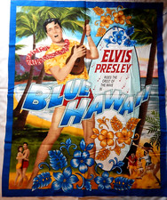 Elvis Presley BLUE HAWAII Fabric Panel