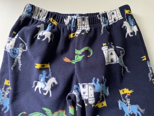 Carters Boys Castle Dragon Knight Fleece Flannel Cozy Pajama Pants Bottoms 4 Yrs - Picture 2 of 5