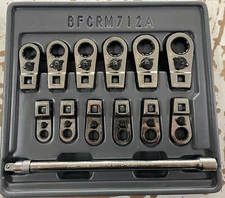 BLUE POINT Gear Wrench Set BFCRM712A Used