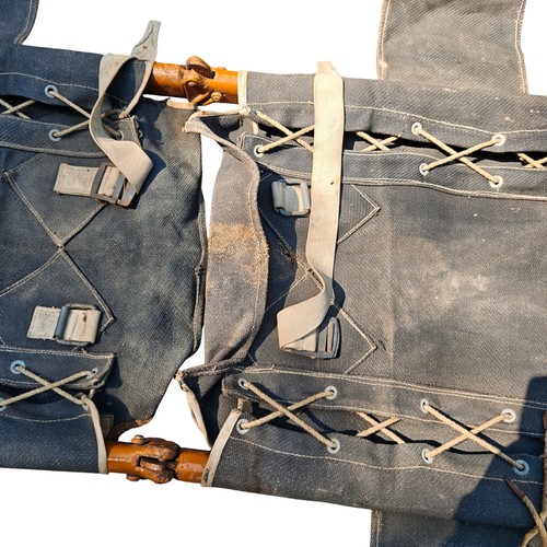 Feldtrage Krankentrage Sanitätstrage Wehrmacht Luftwaffen Blauer Stoff Sanitäter - Bild 16 von 19