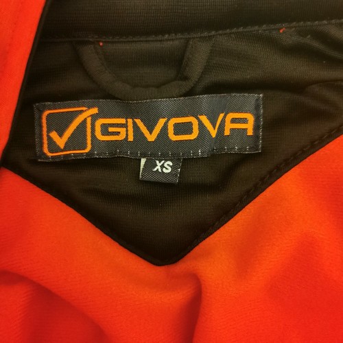 Givova Red Track Jacket - Size XS, Kids Sportswear, Lightweight Zip-Up Top - Picture 4 of 4