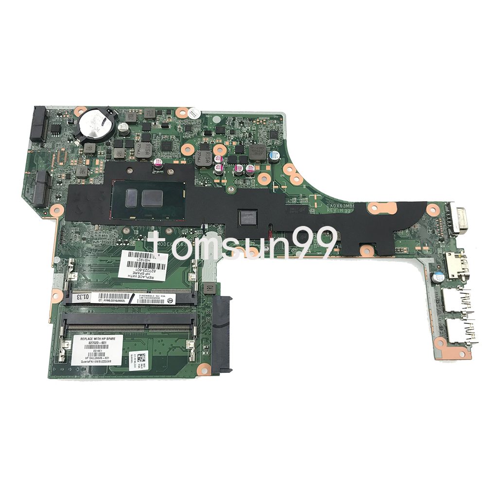 For HP 450 G3 Motherboard DA0X63MB6H1 W/ 3855U 4405U i3 i5 i7 CPU
