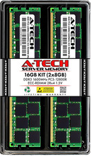 16GB Kit 2X8Gb DDR3 1600Mhz PC3-12800R ECC RDIMM 2Rx4 Dual Rank 1.5V Registere