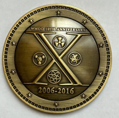 FBI HQ WMD 10th Anniversary  Weapons Of Mass Destruction Challenge Coin