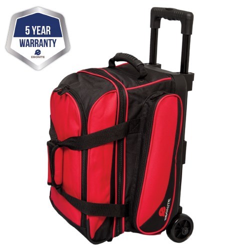 Ebonite 2 Ball Roller Bowling Bag With Wheels Red 5 Year online kaufen